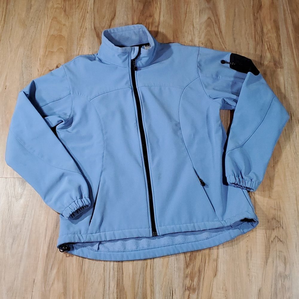 Black Diamond Periwinkle Soft Shell Zippered Jack… - image 1